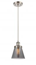  916-1P-SN-G63-LED - Cone - 1 Light - 6 inch - Brushed Satin Nickel - Cord hung - Mini Pendant