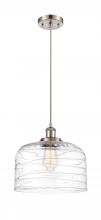  916-1P-SN-G713-L - Bell - 1 Light - 12 inch - Brushed Satin Nickel - Cord hung - Mini Pendant