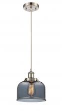  916-1P-SN-G73-LED - Bell - 1 Light - 8 inch - Brushed Satin Nickel - Cord hung - Mini Pendant