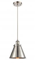  916-1P-SN-M13-SN-LED - Appalachian - 1 Light - 8 inch - Brushed Satin Nickel - Cord hung - Mini Pendant