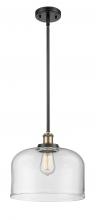  916-1S-BAB-G72-L - Bell - 1 Light - 12 inch - Black Antique Brass - Mini Pendant