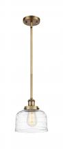  916-1S-BB-G713 - Bell - 1 Light - 8 inch - Brushed Brass - Mini Pendant