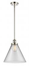  916-1S-PN-G42-L - Cone - 1 Light - 12 inch - Polished Nickel - Mini Pendant