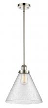  916-1S-PN-G44-L - Cone - 1 Light - 12 inch - Polished Nickel - Mini Pendant