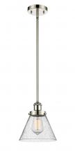  916-1S-PN-G44 - Cone - 1 Light - 8 inch - Polished Nickel - Mini Pendant