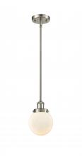  916-1S-SN-G201-6-LED - Beacon - 1 Light - 6 inch - Brushed Satin Nickel - Mini Pendant