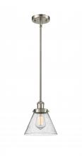  916-1S-SN-G44 - Cone - 1 Light - 8 inch - Brushed Satin Nickel - Mini Pendant