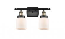  916-2W-BAB-G51 - Bell - 2 Light - 16 inch - Black Antique Brass - Bath Vanity Light