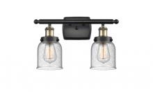  916-2W-BAB-G54 - Bell - 2 Light - 16 inch - Black Antique Brass - Bath Vanity Light