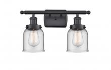  916-2W-BK-G52 - Bell - 2 Light - 16 inch - Matte Black - Bath Vanity Light