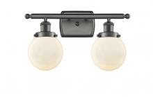  916-2W-OB-G201-6 - Beacon - 2 Light - 16 inch - Oil Rubbed Bronze - Bath Vanity Light