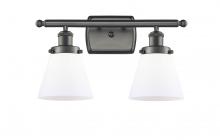  916-2W-OB-G61 - Cone - 2 Light - 16 inch - Oil Rubbed Bronze - Bath Vanity Light