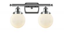  916-2W-PC-G201-6 - Beacon - 2 Light - 16 inch - Polished Chrome - Bath Vanity Light