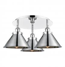  916-3C-PC-M10-PC - Ballston Urban - 3 Light - 20 inch - Polished Chrome - Flush Mount