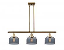  916-3I-BB-G73 - Bell - 3 Light - 36 inch - Brushed Brass - Stem Hung - Island Light