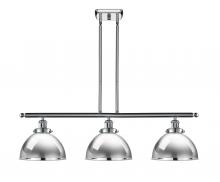  916-3I-PC-MFD-10-PC - Derby - 3 Light - 36 inch - Polished Chrome - Stem Hung - Island Light