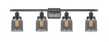  916-4W-BK-G53 - Bell - 4 Light - 36 inch - Matte Black - Bath Vanity Light