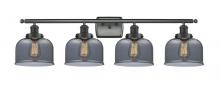  916-4W-BK-G73 - Bell - 4 Light - 38 inch - Matte Black - Bath Vanity Light