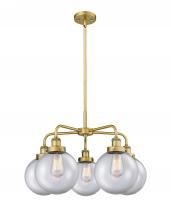  916-5CR-BB-G202-8 - Whitney - 5 Light - 27 inch - Brushed Brass - Chandelier