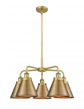  916-5CR-BB-M13-BB - Appalachian - 5 Light - 27 inch - Brushed Brass - Chandelier