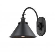  918-1W-BK-M10-BK - Briarcliff - 1 Light - 10 inch - Matte Black - Sconce