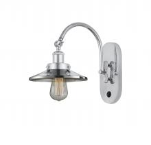 Innovations Lighting 918-1W-PC-M7-LED - Railroad - 1 Light - 8 inch - Polished Chrome - Adjustable Swing Arm