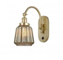  918-1W-SG-G146-LED - Chatham - 1 Light - 7 inch - Satin Gold - Sconce