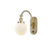 Innovations Lighting 918-1W-SG-G201-6-LED - Beacon - 1 Light - 6 inch - Satin Gold - Adjustable Swing Arm