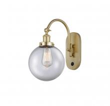  918-1W-SG-G202-8 - Beacon - 1 Light - 8 inch - Satin Gold - Sconce