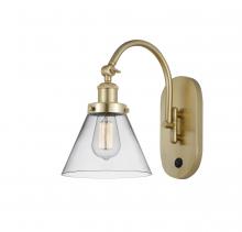  918-1W-SG-G42 - Cone - 1 Light - 8 inch - Satin Gold - Sconce