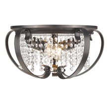  1323-FM EBB - Ella Flush Mount in Etruscan Bronze