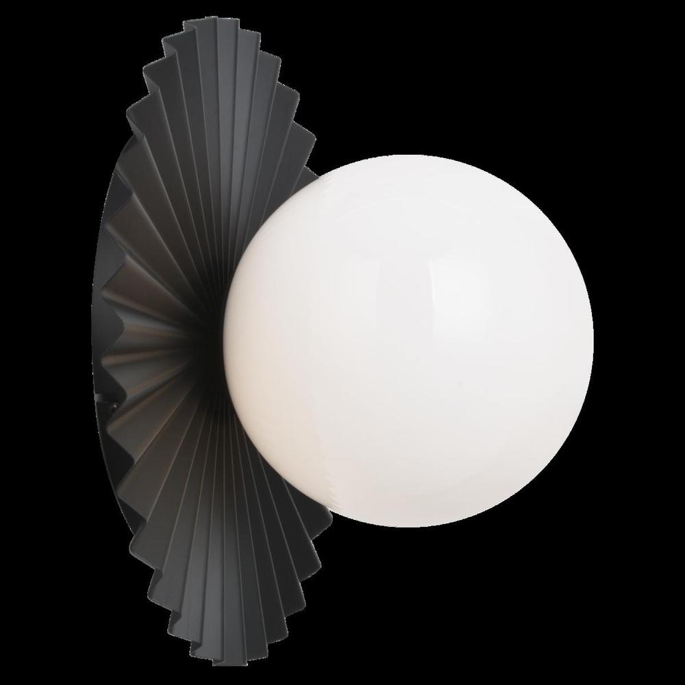 Modern Ruff Black Wall Sconce / Ceiling Mount