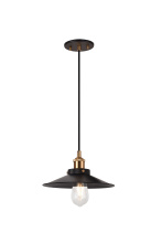 Matteo Lighting C46111AGBK - Bulstrode's Workshop Aged Gold Brass Pendant