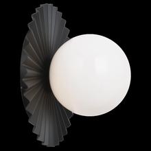 Matteo Lighting WX83111BKOP - Modern Ruff Black Wall Sconce / Ceiling Mount