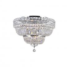  8003C24C - Stefania 9 Light Bowl Flush Mount With Chrome Finish