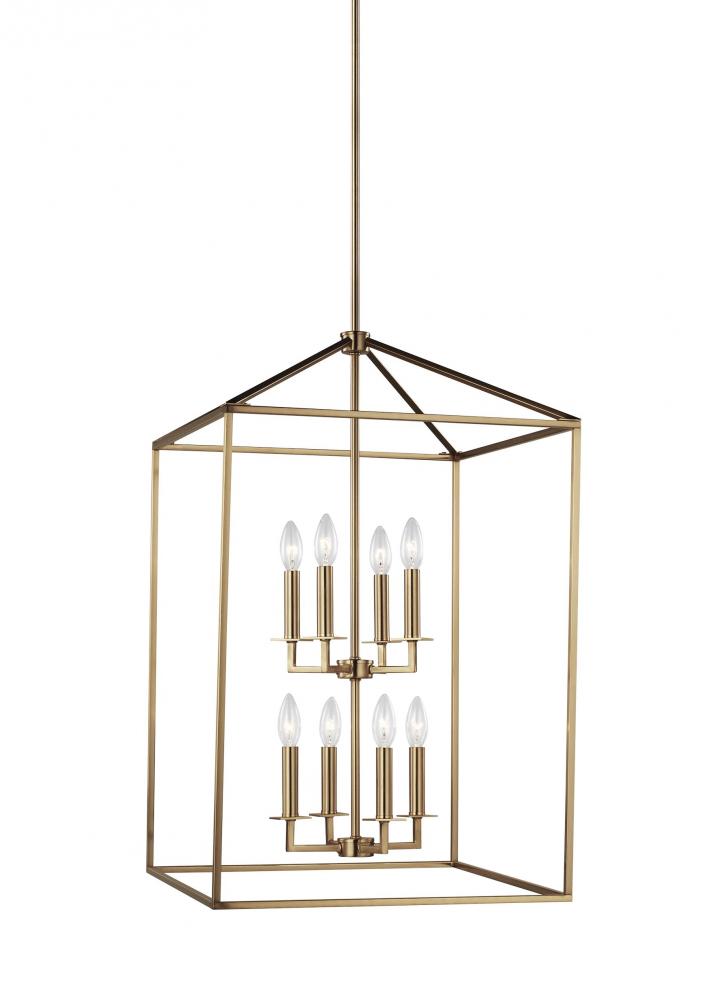 Perryton transitional 8-light LED indoor dimmable large ceiling pendant hanging chandelier light in