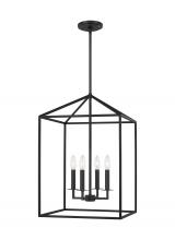  5115004EN-112 - Perryton transitional 4-light LED indoor dimmable medium ceiling pendant hanging chandelier light in