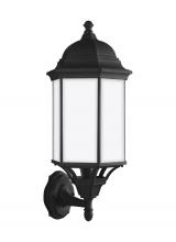  8638751EN3-12 - Sevier traditional 1-light LED outdoor exterior large uplight outdoor wall lantern sconce in black f