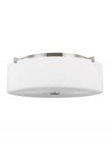  FM312EN3/BS - Large Three Light Flush Mount