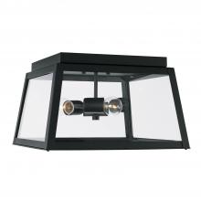  943736BK - 3 Light Outdoor Flush