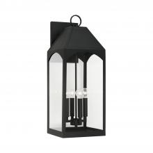 Capital 946341BK - 4 Light Outdoor Wall Lantern