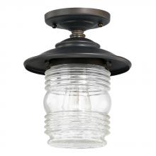  9677OB - 1 Light Outdoor Flush Mount