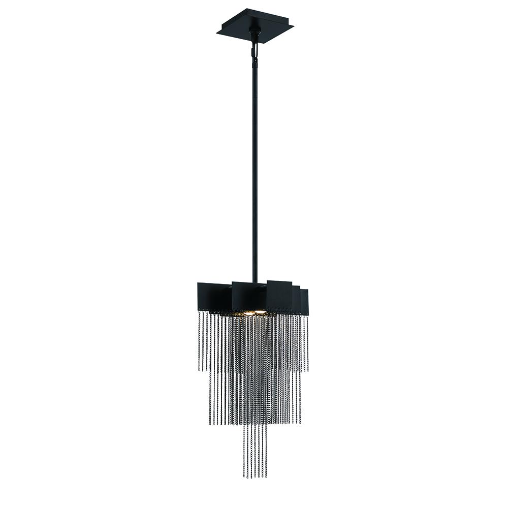 Bloomfield 2 Light Pendant in Black