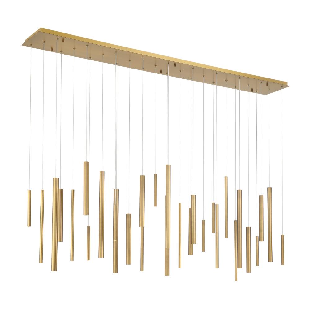 Santana 30 Light LED Chandelier in Brass