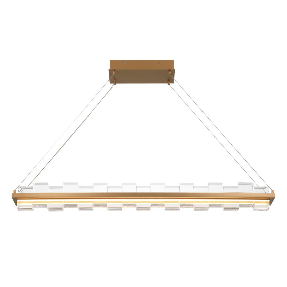 Bruco 2 Light LED Chandelier in Gold