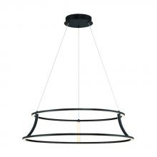  43886-012 - Cadoux 1 Light Chandelier in Black