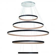  43901-012 - Verdura 1 Light Chandelier in Black + Brown