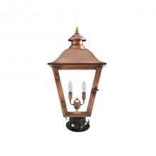  JL-27E_CT/PM - Two Light Post Mount w/Column Top