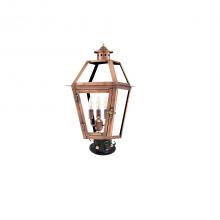  OL-27E_CT/PM - Two Light Post Mount w/Column Top