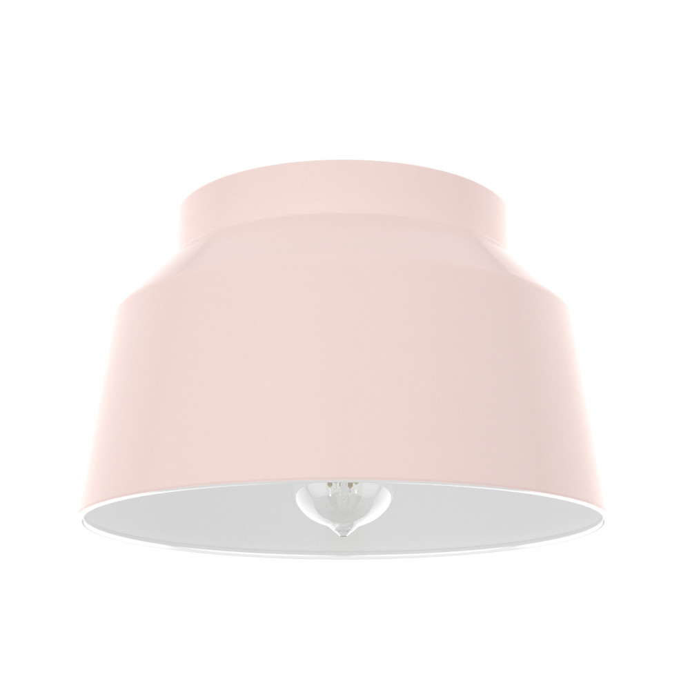 Hunter Cranbrook Blush Pink 1 Light Medium Flush Mount Ceiling Light Fixture